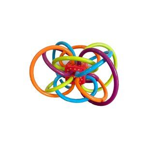 Manhattan Toy Winkel Rattle & Sensory Teether Toy Rainbow Easy Grasp